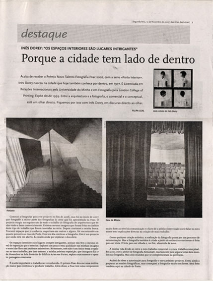 artes e letras. 12.11.2007